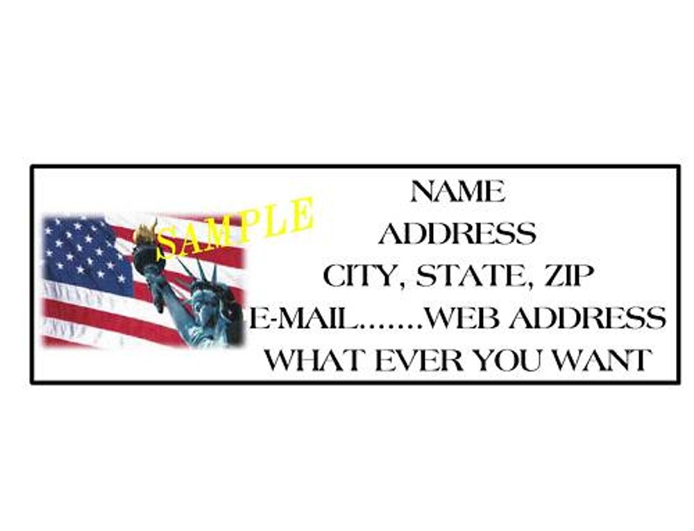 AMERICAN FLAG ADDRESS LABELS COOL!!! #5