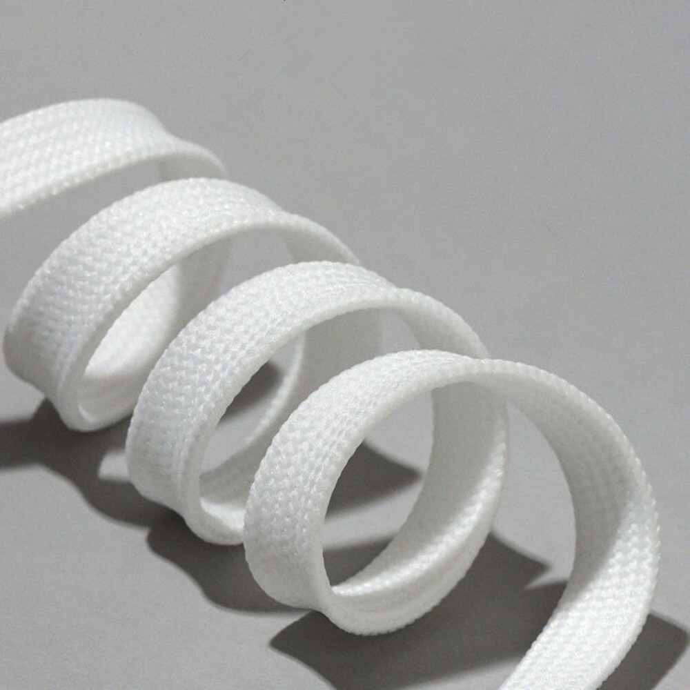 4pcs Polyester 120cm Double-Layer White Shoelaces Versatile Small White Shoes