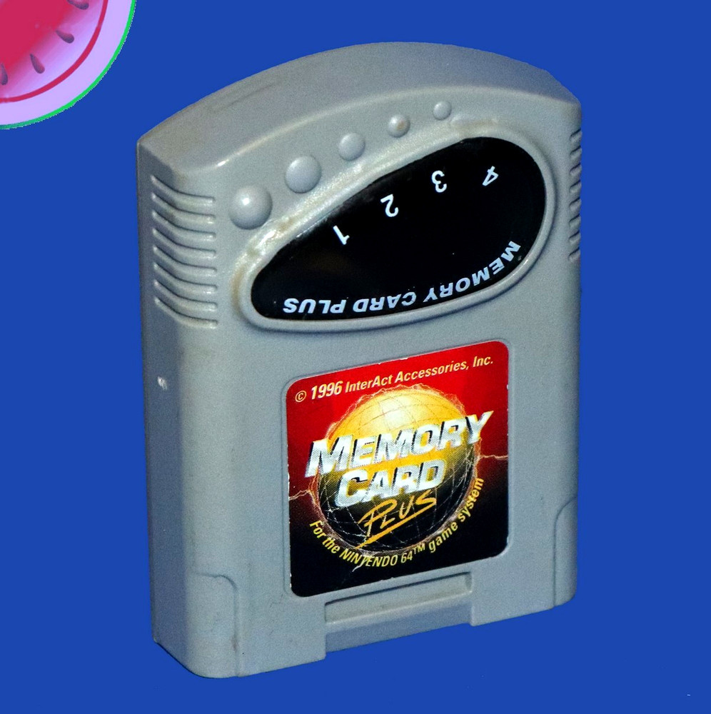 TESTED interAct N64 MEMORY CARD Plus 4X Pack NEW BATTERY Nintendo 64 Performance