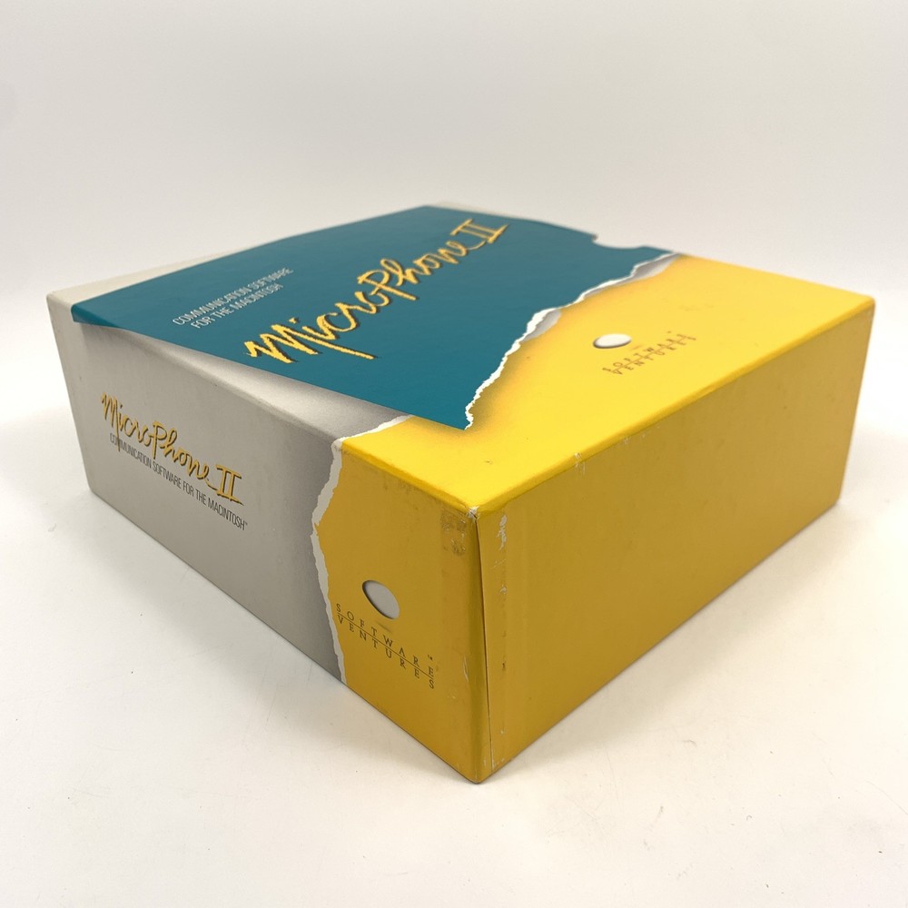 Vintage Macintosh Microphone II Version 4 Software Kit / Three 3.5" Disk