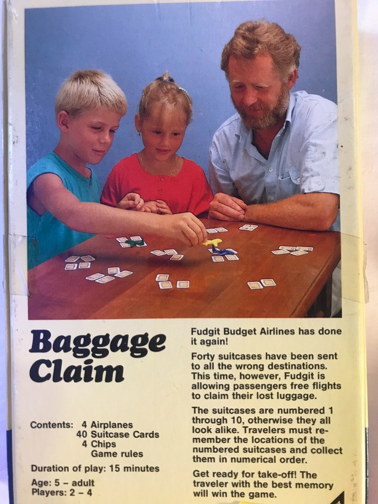 Baggage Claim Memory Game - Ravensburger 1988 - Complete