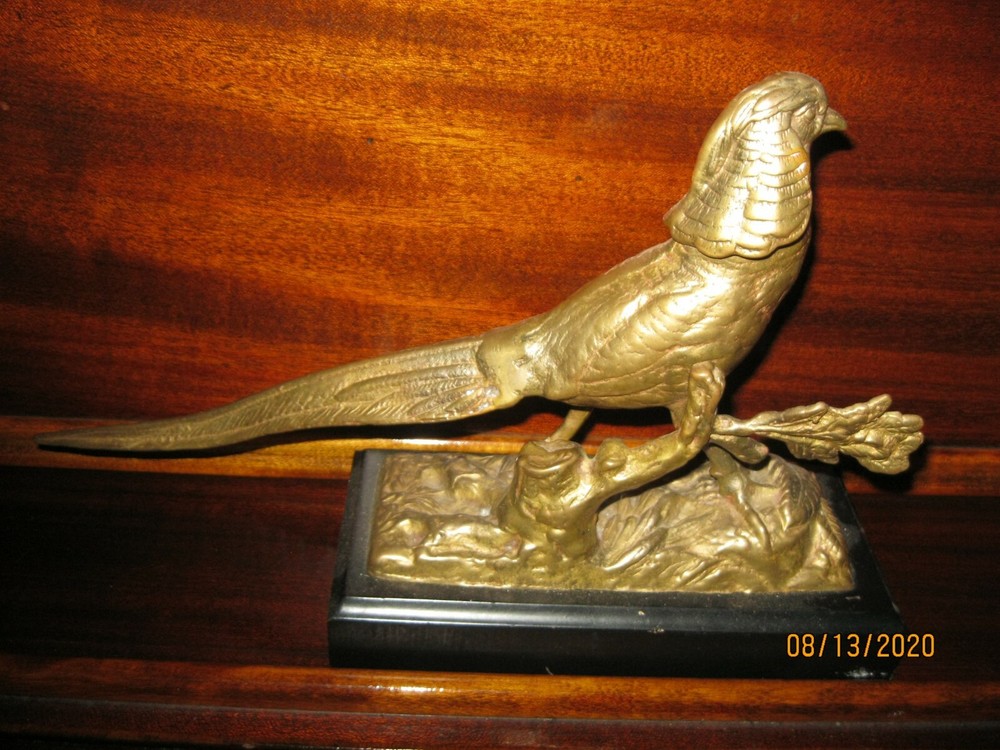 BRONZE PHEASANT STATUE