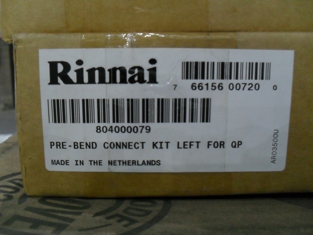 Rinnai 804000079 Pre-bend connection kit Left for Q premier