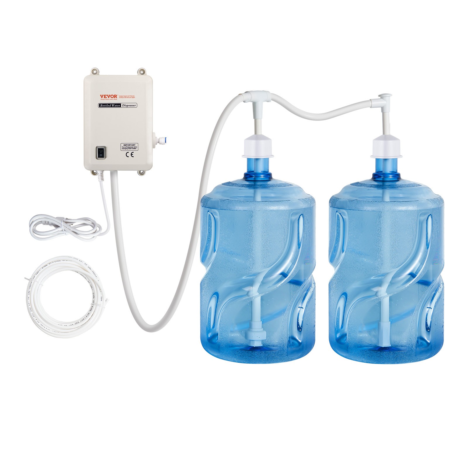 VEVOR 2x5 Gallon Bottled Water Dispenser Pump System Water Dispensing Jug Pump