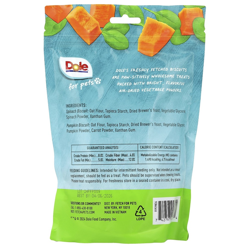Biscuits, Spinach + Pumpkin , 7 oz (200 g)