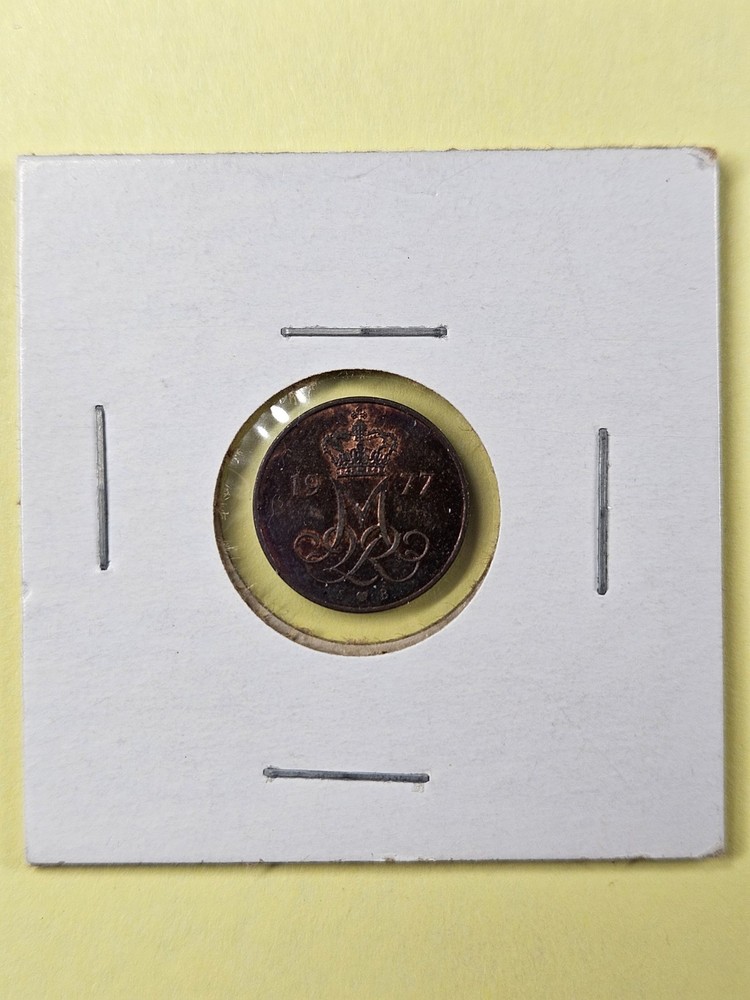 COINS - DENMARK - 5 ORE 1977