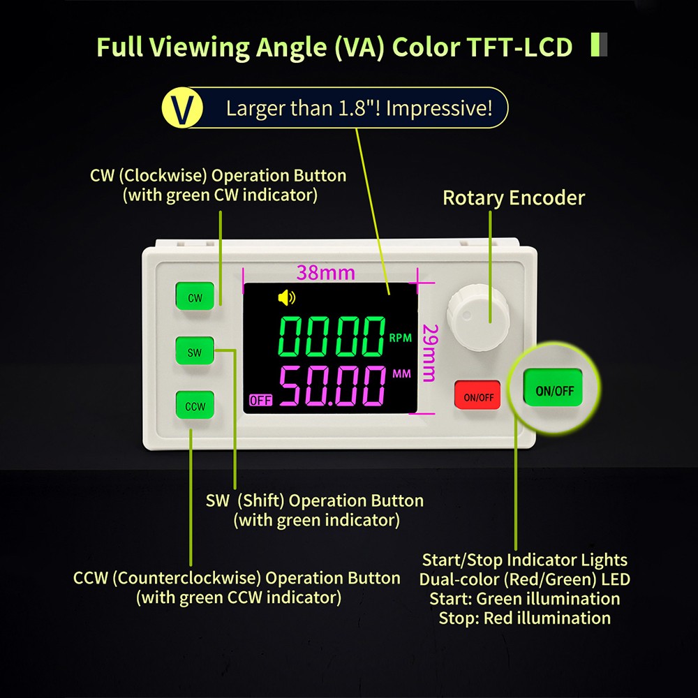 SMH 42 57 Stepper Motor Controller Forward/Reverse Pulse Delay Positioning Angle