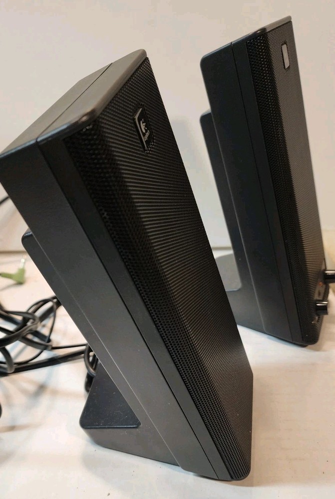 Logitech Stereo Computer Speakers 2.0 Desktop System w/ Volume Control And Jack