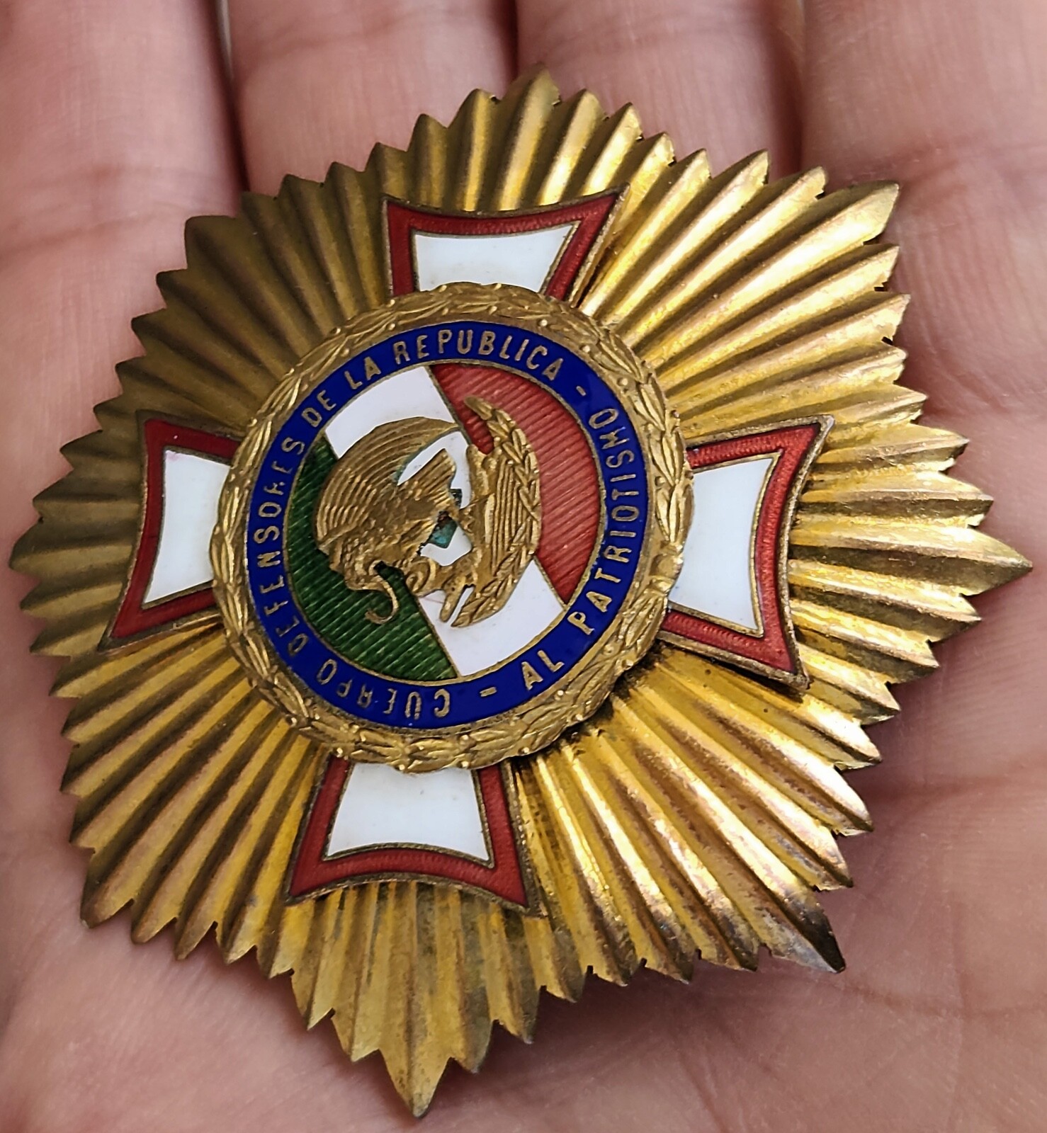 MEXICO. Breast STAR Revolutionary Patriotic Order Ignacio Comonfort 1920's