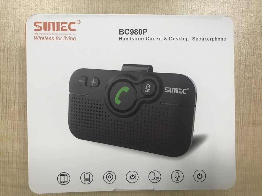 Bluetooth Car Speaker for Cell Phone, Handsfree Bluetooth Car Kit Motion AUTO...