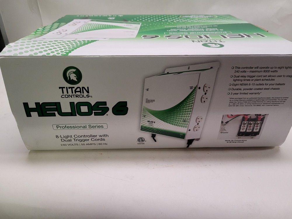 Titan Controls Helios 6 8 Light Controller with Dual Trigger Cords 240V
