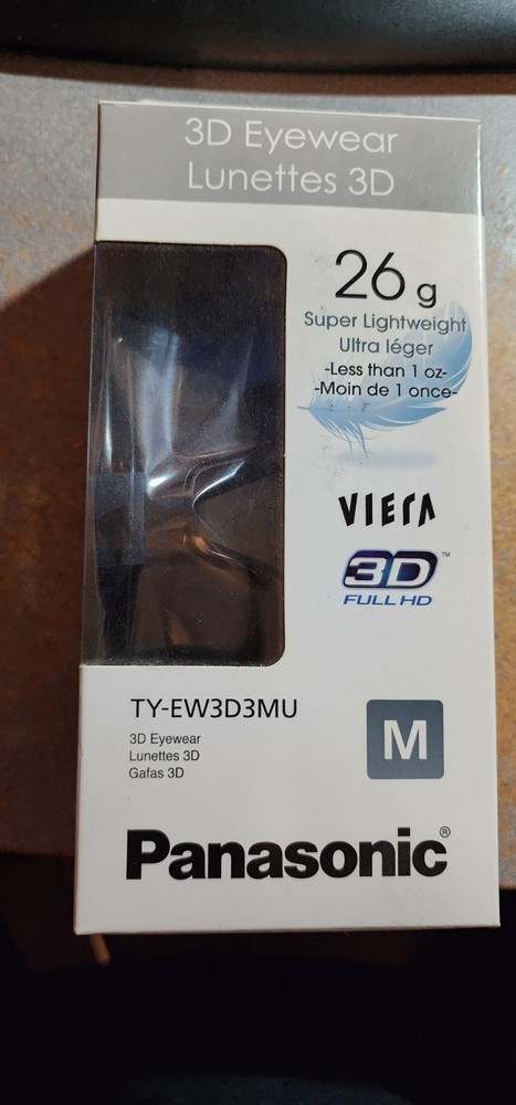 New Panasonic TY-EW3D3MU Active 3D Glasses