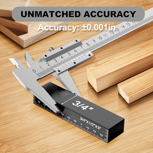 Setup Blocks Woodworking Tools - 15 PCS Height Gauge Block Set with Precision