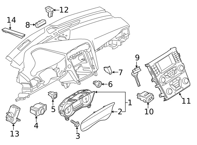 Genuine Ford Module LS7Z-14F642-E