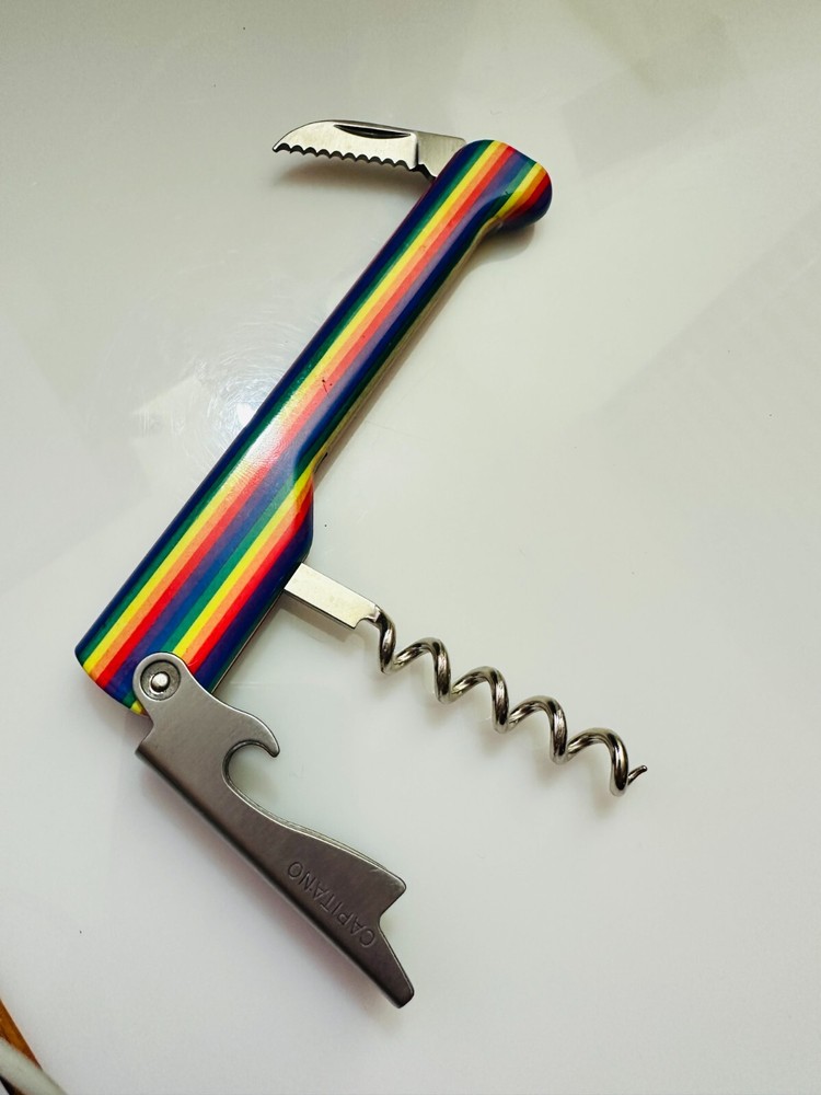 Capitano Classic Rainbow Corkscrew Wine Key Opener