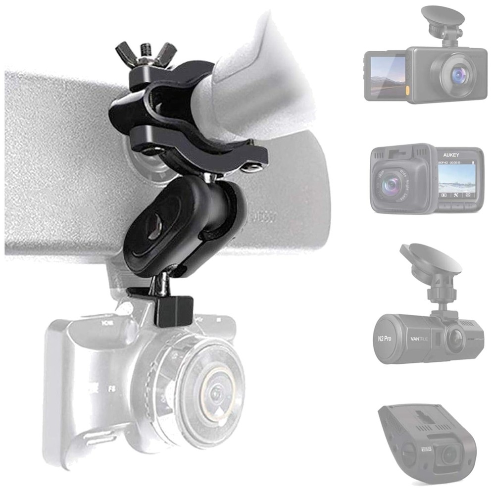 16-Piece Adjustable Dash Cam Mount Kit - Secure & Versatile Vehicle Solution