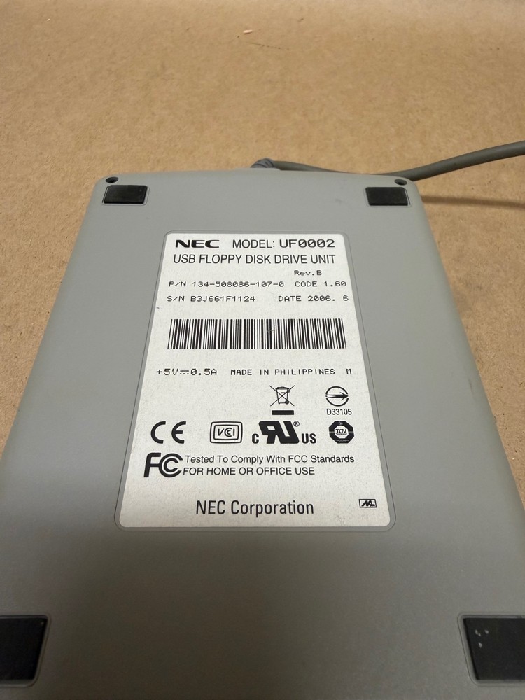NEC UF0002 USB Floppy Disk Drive Unit