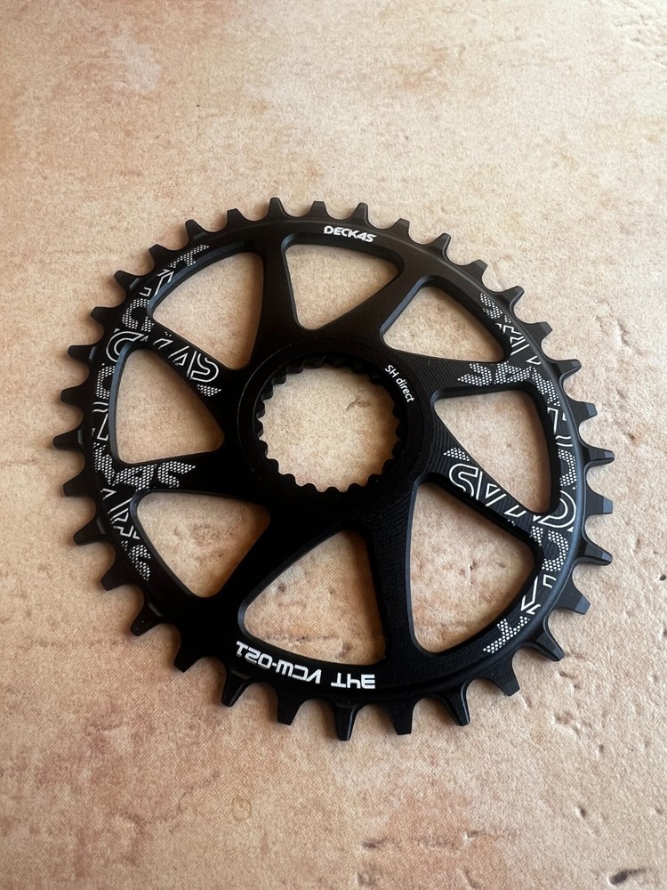 Deckas Direct Mount Chainring Oval 34T VCW-021 Shimano-compatible