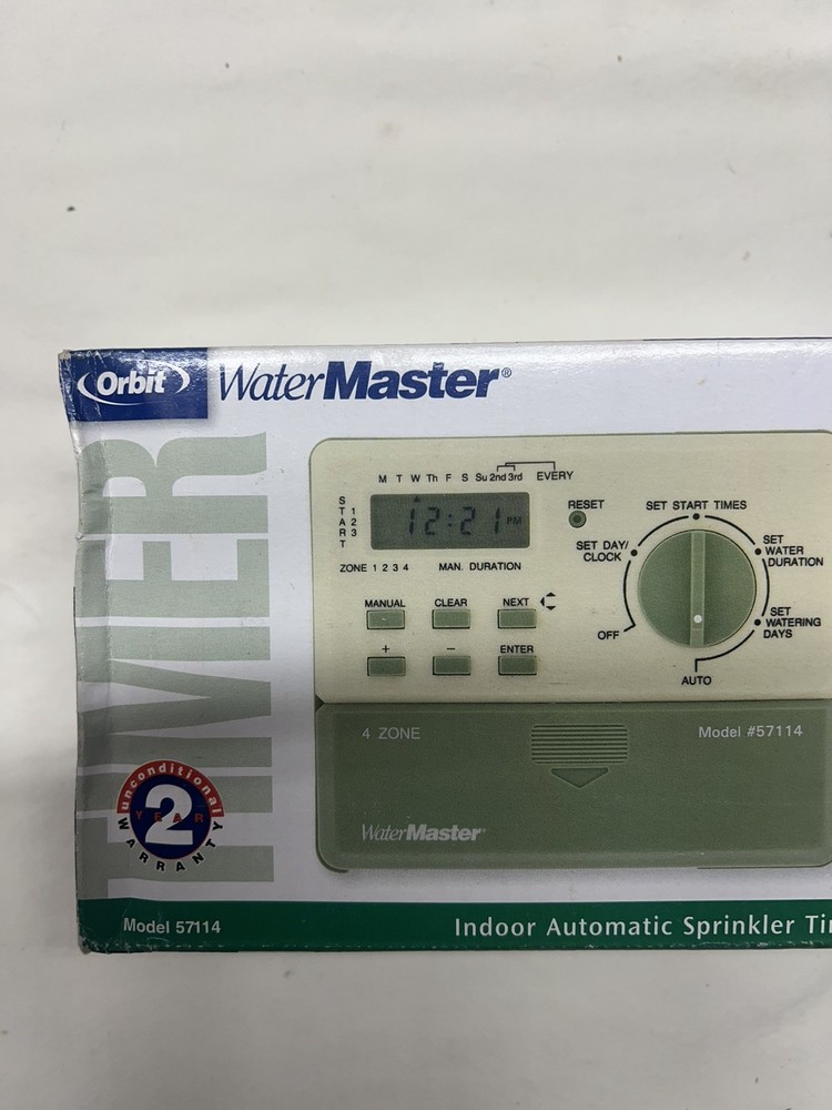Orbit 57114 Water Master 4 Station Automatic Sprinkler System Timer Model