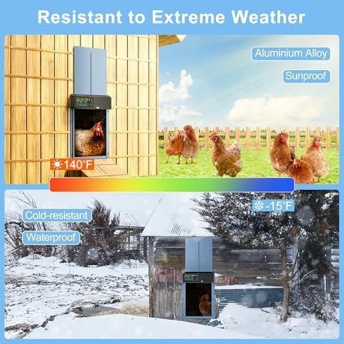 Automatic Chicken Coop Door Solar: Automatic Chicken Door - Solar