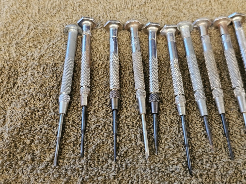 20 Moody Precision Screwdriver Mini Driver Bit Flat Head Set Changeable Tips USA