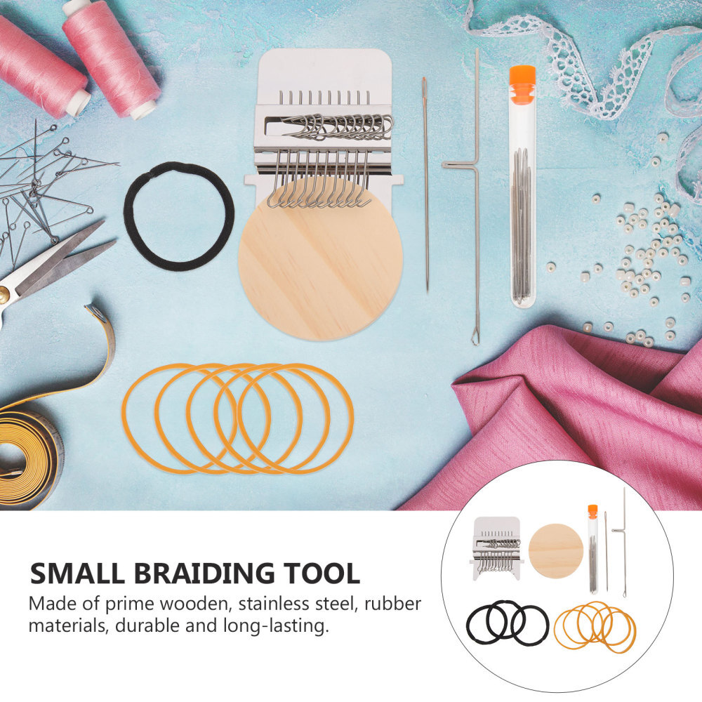 1 Set Small Weaving Loom Darning Loom Type Weave Tool Woven Machine Darning Tool