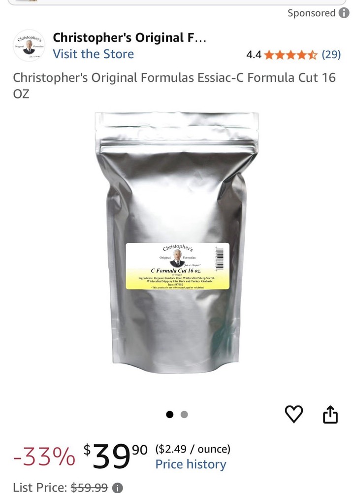 Christopher's Original Formulas C Cut with Comfrey, 16 oz - Herbal Support...