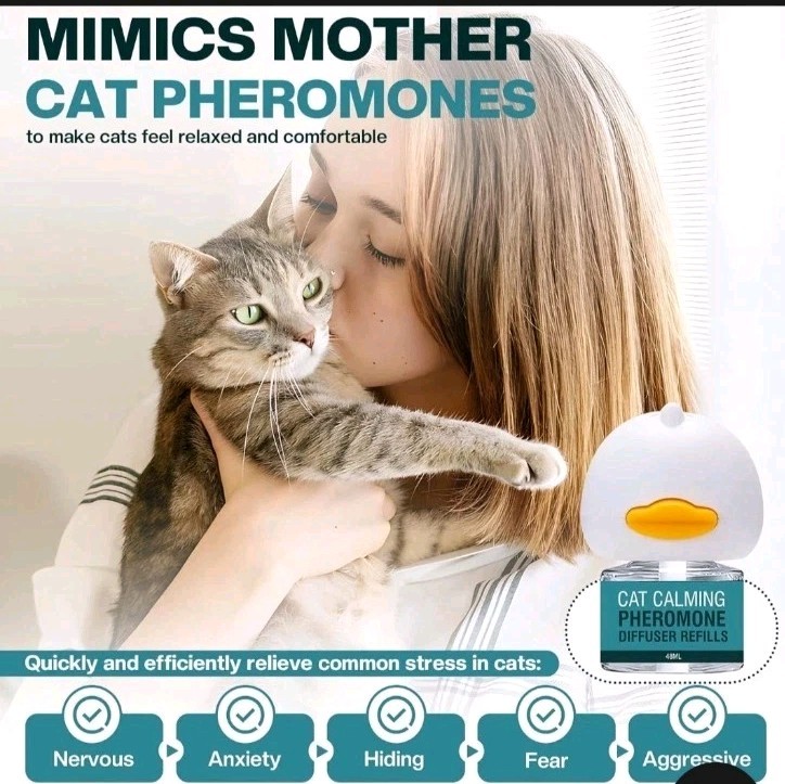 Cat Calming Diffuser 4 in 1 Multicat Calming Pheromones Diffusers Relief Stress