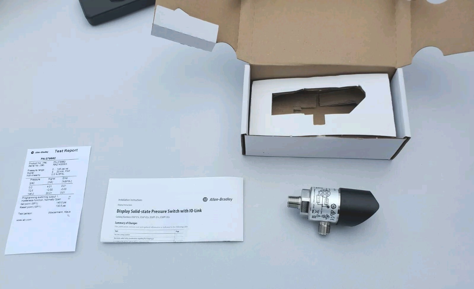 Allen Bradley 836P-D1NMGB14PA-D4 Ser A Pressure Switch Sensor Solid State 336765