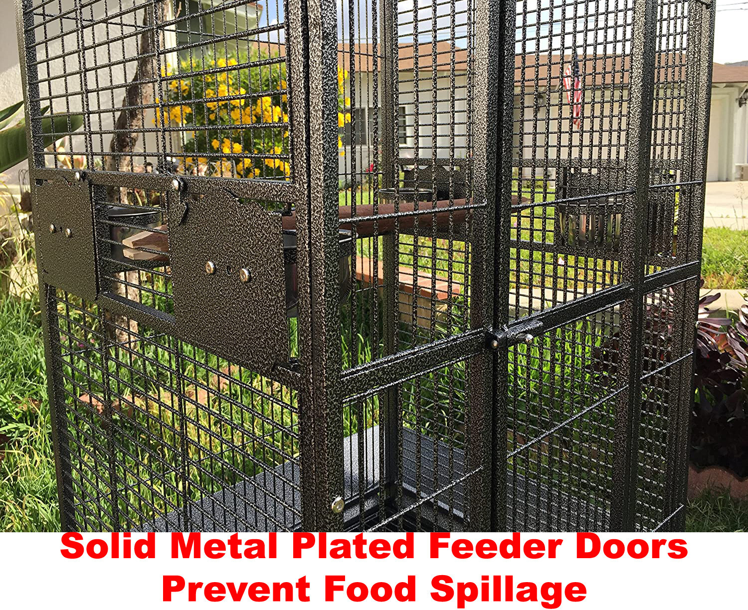 Large Open Play-Top Parrot Cage For Cockatiel Macaw Conure African Grey Conures