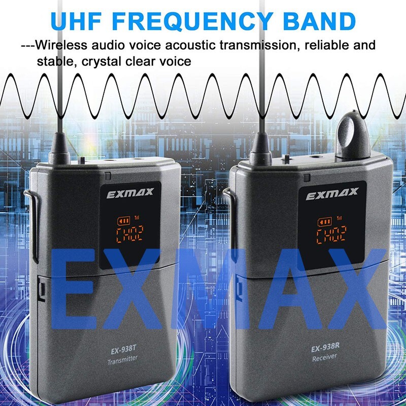 EXMAX EX-938 Wireless VoiceTransmission Tour Guide System One unit Transmitter