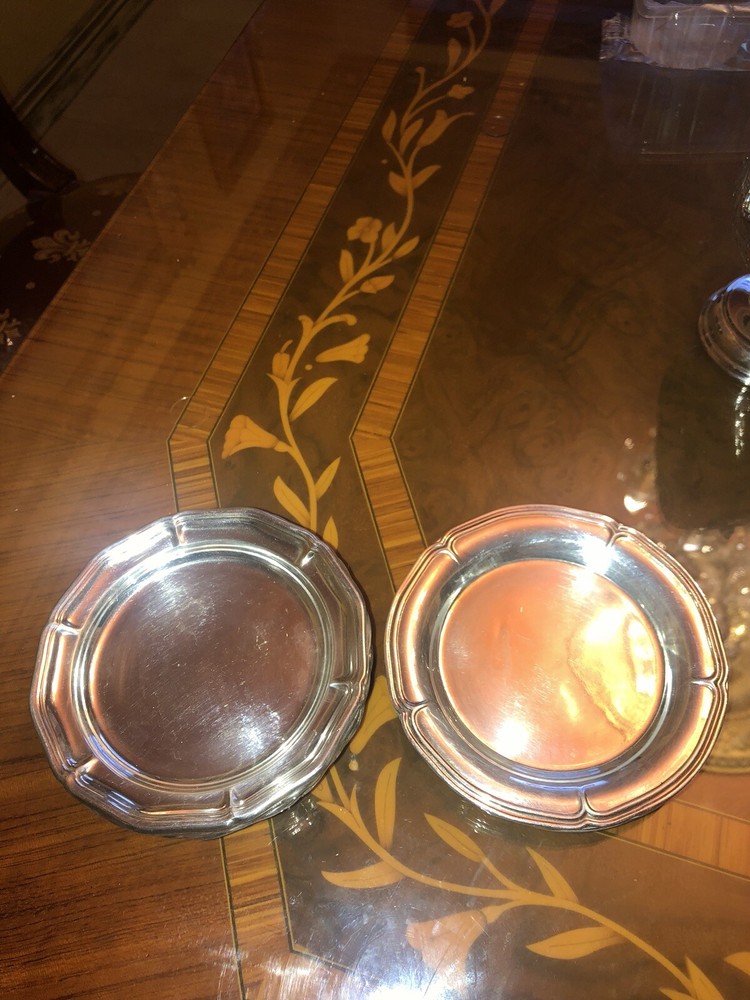 Silver Plates Small Plates 12 Pices