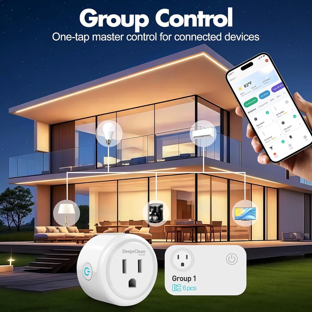2 Pack Mini Smart Plugs Compatible with Alexa and Google Assistant