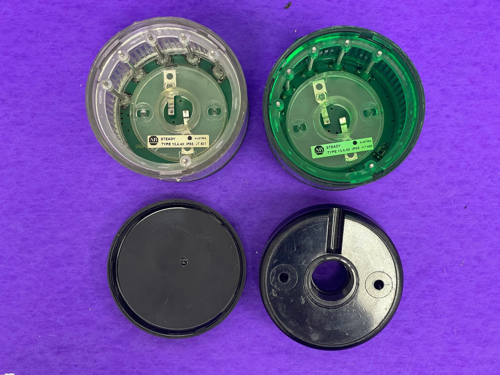 Allen-Bradley 855T-B24DN (7,3) 70mm Control Tower Stack Light w/Mounting Base