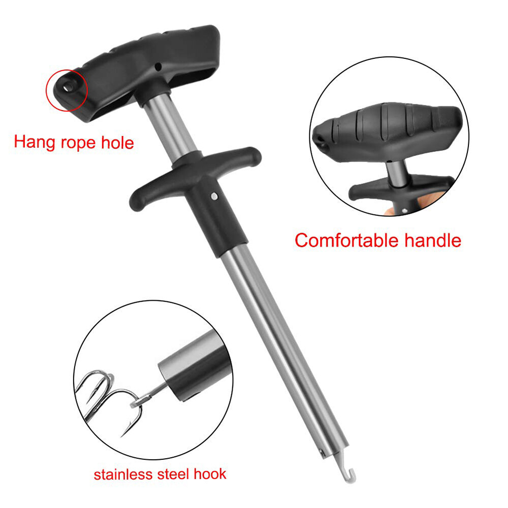 Easy Fish Hook Remover T-Handle Extractor Tackles Detacher Puller Fishing Tool