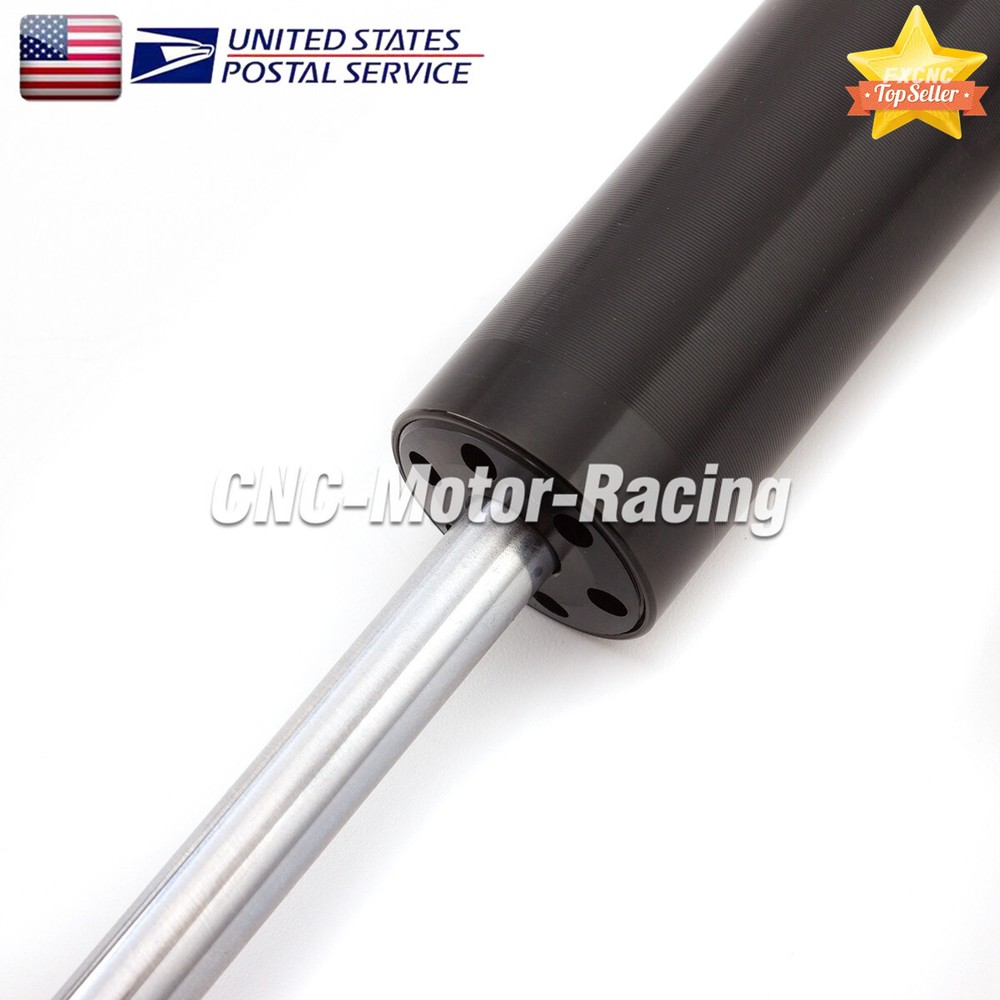 CNC Adjustable Steering Damper Stabilizer Linear Universal 255mm Aluminum Black