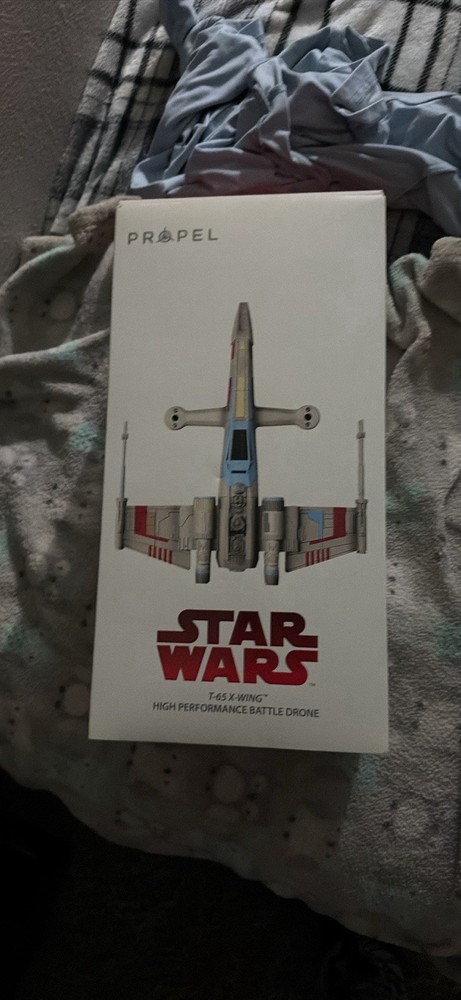 Propel T-65 X-Wing High Performance Battle Drone Quadcopter Gray Blue Red