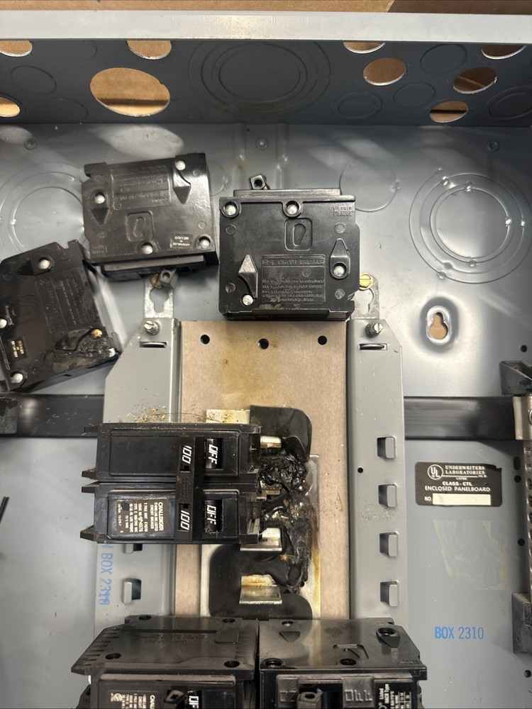 Electric panel With Breakers