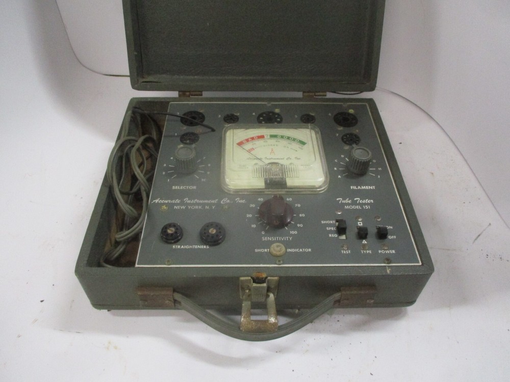 Accurate Instruments Model 151 Tube Tester UNTESTED AS IS