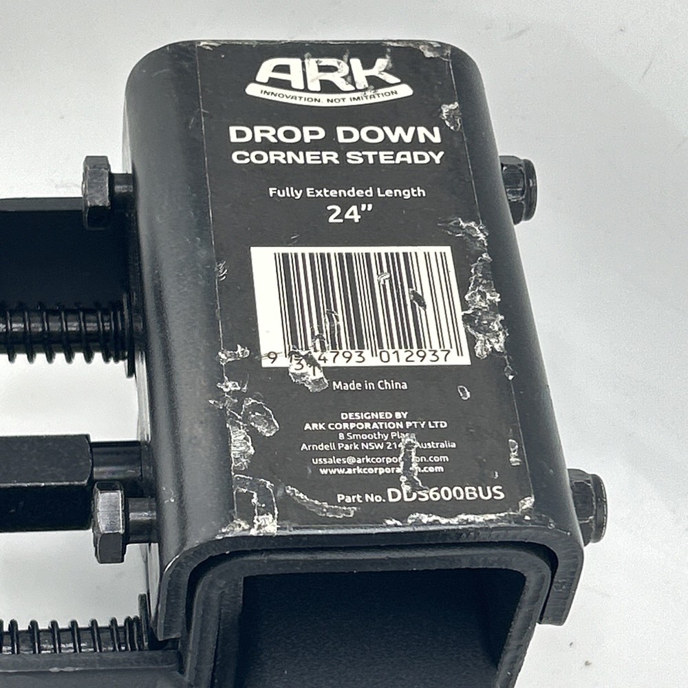 (1) ARK DDS600BUS Drop Down Corner Steady Black 600mm