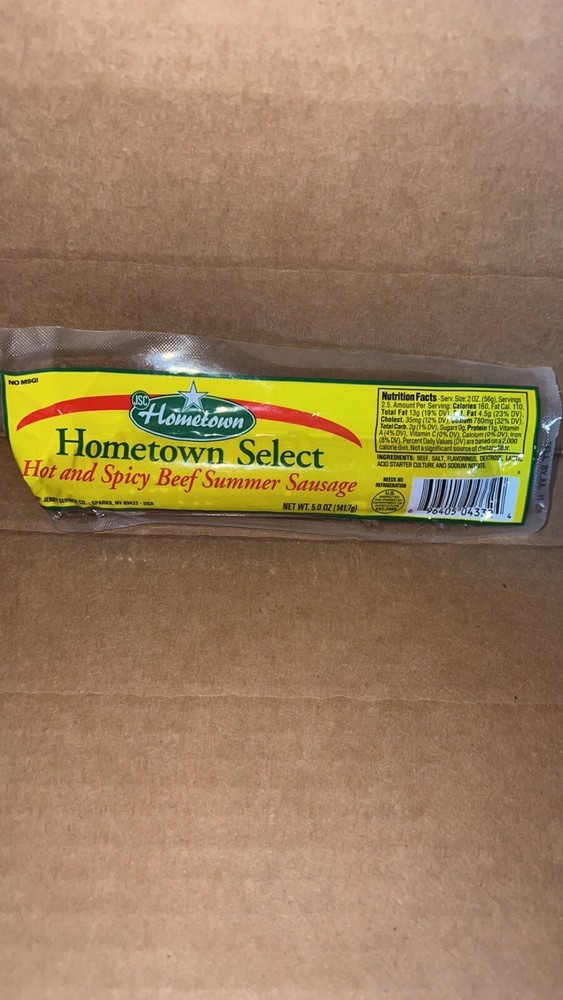 Hot And Spicy beef summer sausage