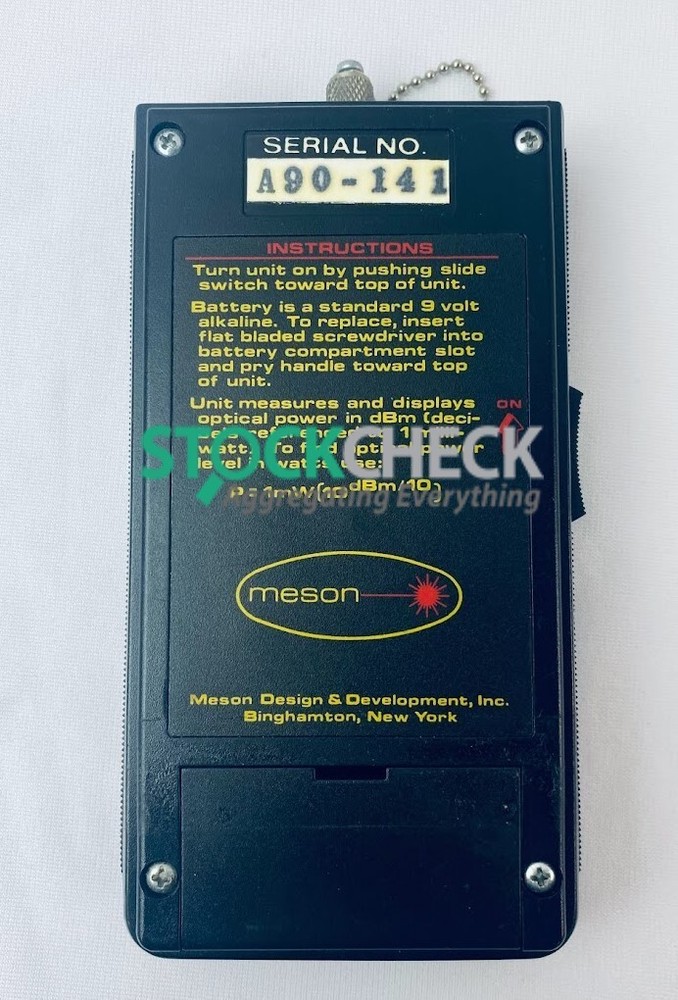 Meson MC850/PM Fiber Optic Power Meter