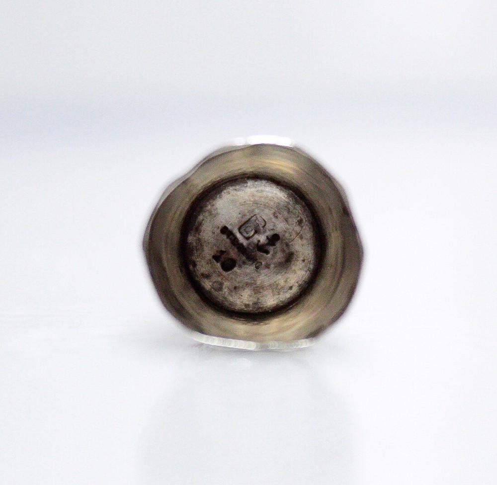 Antique Sterling Silver Size 10 Etched Sewing Octagonal Thimble Hallmarked