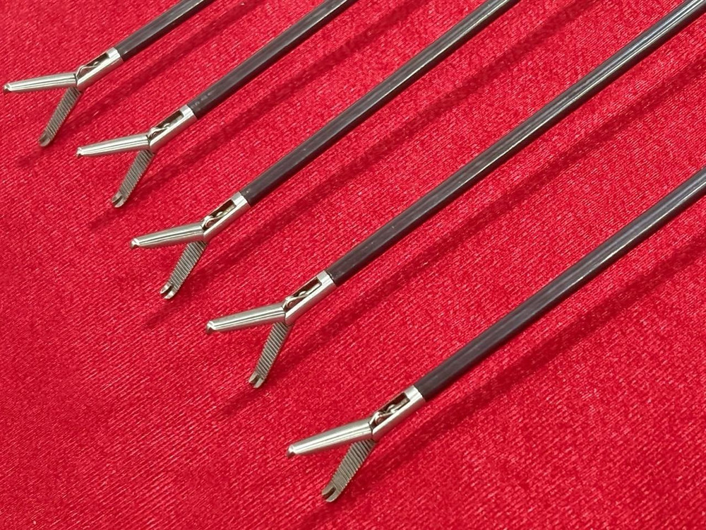 Laparoscopic Rat Toothed 2x1 Forceps 5mm High Quality Endoscopy Instruments-5pc