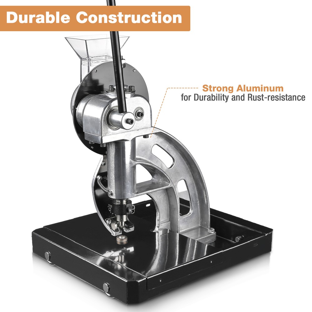 Semi-Automatic Grommet Hand Press Machine Tool with #2 Eyelet Banner