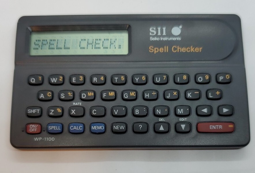 Seiko Instruments SII WP-1100 Spell Checker