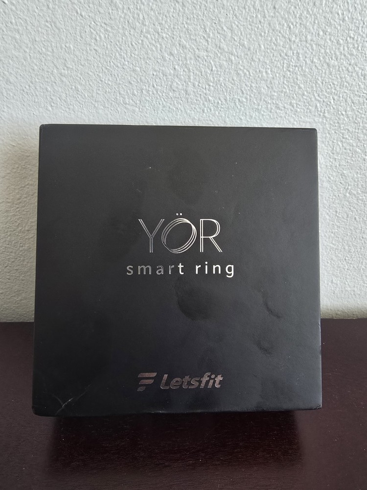 Letsfit YOR LR11-09-SL Smart Ring Activity Tracker Silver Size 9