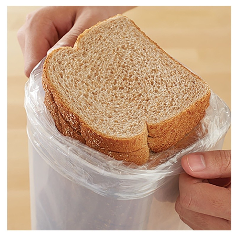 Bread Storage Keeper Plastic Container Freshness Preserver Clear Gray Lid 1 Each