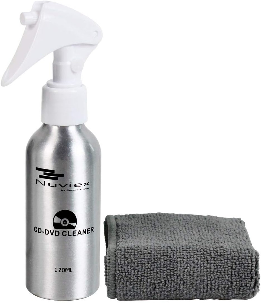 CD DVD Cleaner Solution Spray Fluid - Premium Compact Disc Cleaning Kit with Ant
