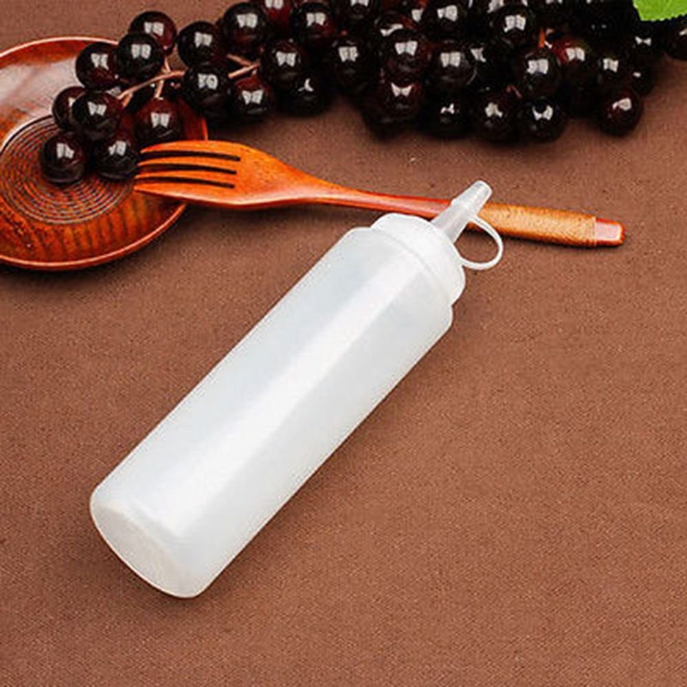 3 Pack Plastic Condiment Squeeze Bottles with Tip Caps, 32oz Large Squeeze Bo...